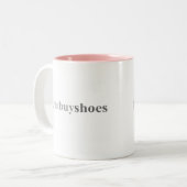 に得られる- "靴"を買うために得られる ツートーンマグカップ (正面左)