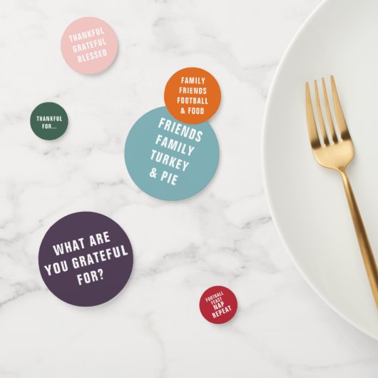 〜に感謝していること|モダンタイポグラフィ コンフェッティ (グループ)