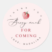 ～に感謝来する ラウンドシール (正面)