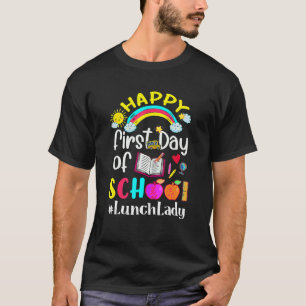 ~に戻る学校チーム給食レディースチームの初日 Tシャツ
