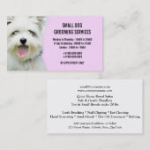 |に手入れをしているペットパーラー犬は個人化なります 名刺 (正面/裏面)