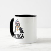 ～に抗議するペンギンに抵抗する マグカップ (正面左)