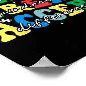 ～に教えおいて自閉症の容認を広める ポスター (角)