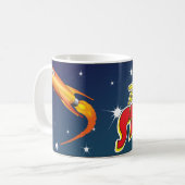 に星のマグ(覆い) コーヒーマグカップ (正面左)