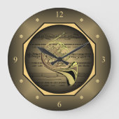 〜に時刻を告げフランスのる〜を〜に曲を奏でる ラージ壁時計 (正面)