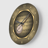 〜に時計を合わせる〜〜を紙に貼る〜ユニーク〜 ラージ壁時計 (傾斜)