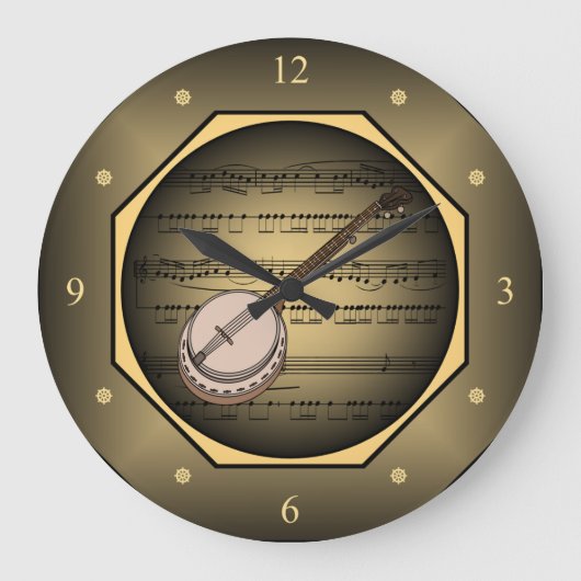 〜に時計を合わせる〜〜を紙に貼る〜ユニーク〜 ラージ壁時計 (正面)