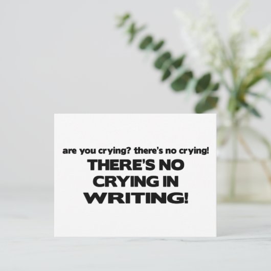 に泣き叫びがあ書りません ポストカード (スタンド正面)