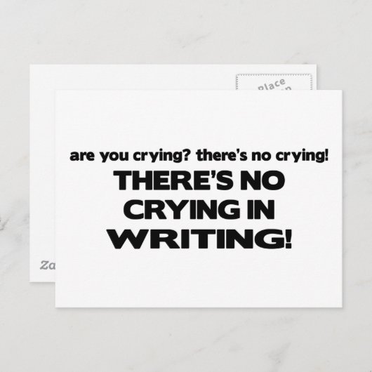 に泣き叫びがあ書りません ポストカード (正面/裏面)