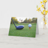 ～に素晴らし対するゴル楽しむフ カード (黄色い花)