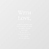 ~に結婚ご出席いただきありがとうございます ウィンドウサイン (シート)