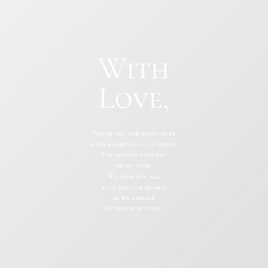 ~に結婚ご出席いただきありがとうございます ウィンドウサイン (シート)