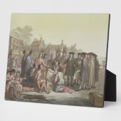 ～に至る条約の交渉を行っているウィリアム・ペン フォトプラーク (側面)