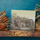 ～に至る条約の交渉を行っているウィリアム・ペン フォトプラーク (側面)