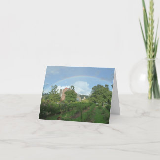 ~に虹をポップ・アートの浴びる ノートカード