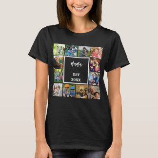 ~に設立されたママ |母モダンの日の写真 Tシャツ