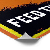 ~に銃食べ物を与えを結ぶ ポスター (角)