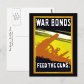 ～に銃食べ物を与えを結ぶ ポストカード (正面/裏面)