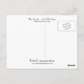 ～に銃食べ物を与えを結ぶ ポストカード (裏面)