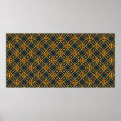 ~に関するインドネシアのろうけつ染めスタイルのシームレスなパターン ポスター (正面)