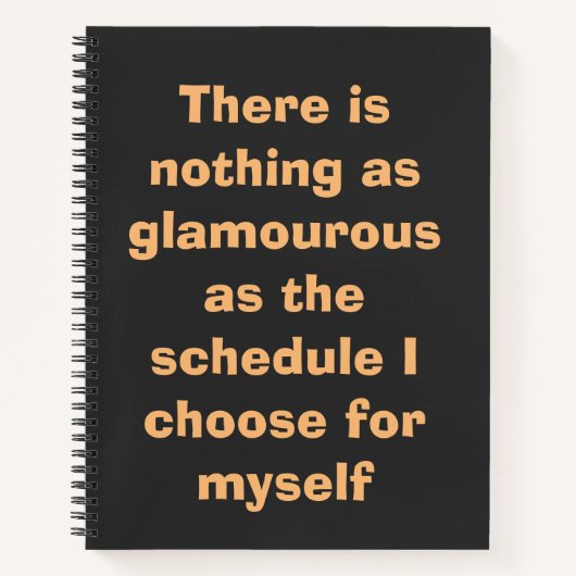 ～に関するベやる気を起こさせるージュ文字  ノートブック (正面)