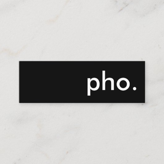 ～に関する スキニー名刺 (正面)