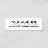 ～に関する スキニー名刺 (裏面)