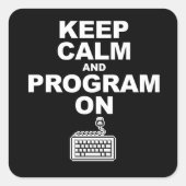~に関保して冷静に計画を立てる スクエアシール (正面)