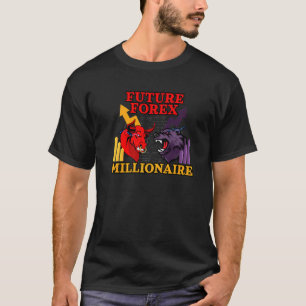 ~に関連インスパイアしたForex億万長者Bull対Bear Tシャツ