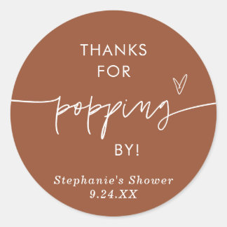 ～に飛び込むテラコッタ感謝していポップコンの好意 ラウンドシール