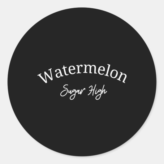 ～に高いスイカ糖 ラウンドシール (正面)