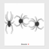 ～に黒いクモ シール (シート)