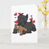 ぬいぐるみのあるサトウキビコルソ·イタリアーノ カード (黄色い花)