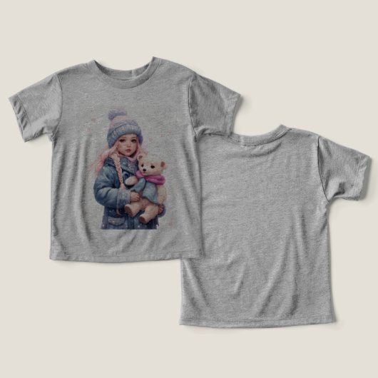 ぬいぐるみの女の子 (デザイン正面&裏面)