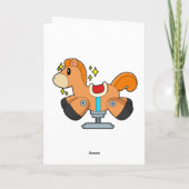 ぬいぐるみの馬 カード (裏面)