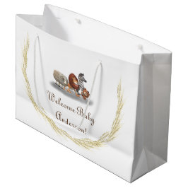 ぬいぐるみテーマの可愛い抱き枕 ラージペーパーバッグ