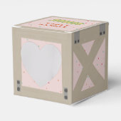 ぬいぐるみ動物ケージ誕生日 フェイバーボックス (正面サイド)