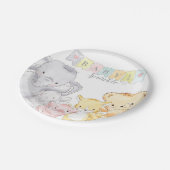 ぬいぐるみ動物ベビー散布機 | ヘビーホワイト ペーパープレート (アングル)