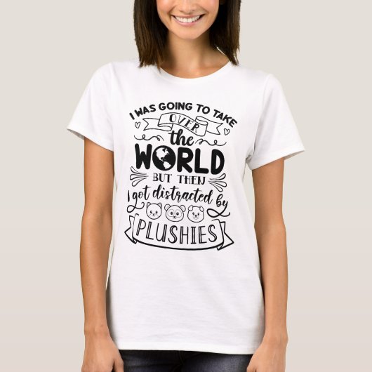 ぬいぐるみ好きのための面白い引用 Tシャツ (正面)