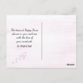 ぬいぐるみ猫ペット追悼 ポストカード (裏面)