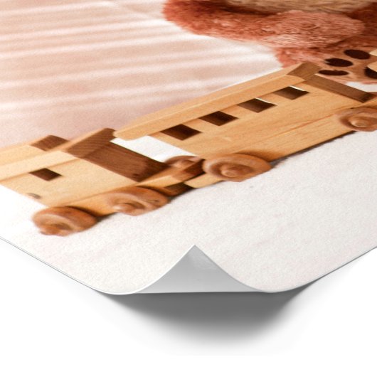 ぬいぐるみ用のベアーとトイのポスター ポスター (角)