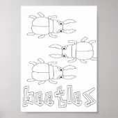 ぬいぐるみ虫 ポスター (正面)