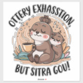 ぬいぐるみ表現かわいいナマケモノとベビー シール (シート)