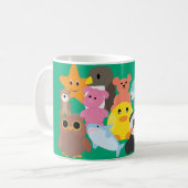 ぬいぐるみ コーヒーマグカップ (正面左)