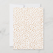 ぬいぐるみ ボーホー衣類ライン ベビーシャワー 招待状 (裏面)