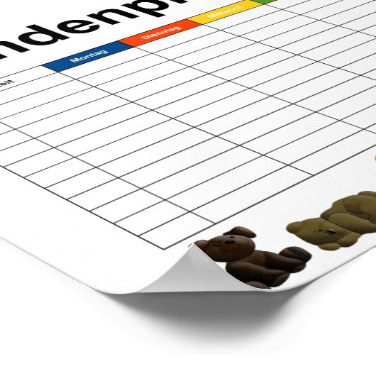 ぬいぐるみ ポスター (角)