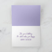 ぬかるみのかわいい子犬誕生日 カード (内部)