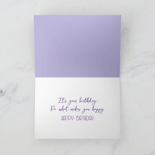 ぬかるみのかわいい子犬誕生日 カード (内部)