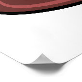 ぬかるみの中遊で可愛いピンク色の豚 ポスター (角)