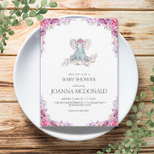 ぬかるんだ象 | Safariフローラベビーガールシャワー 招待状